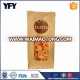 China brown kraft paper tin tie bag with food pouch packaging