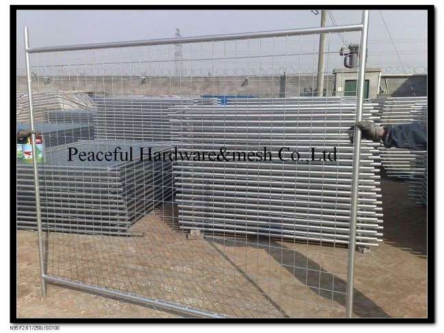 Hot Dipped Galvanized Wire Mesh Removable Temporary Fence