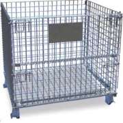 Stackable Folded Wire Mesh Container